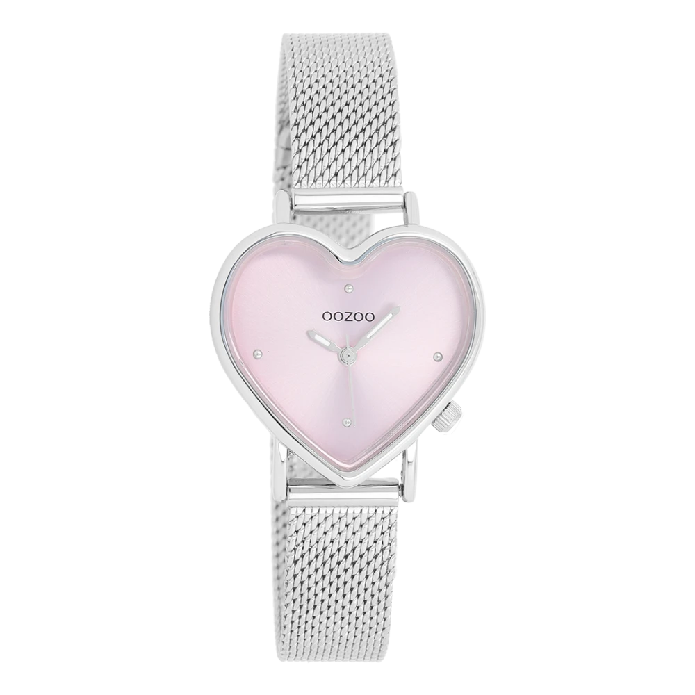 OOZOO Timepieces με Μεταλλικό Μπρασελέ σε Ασημί Τόνο C11414