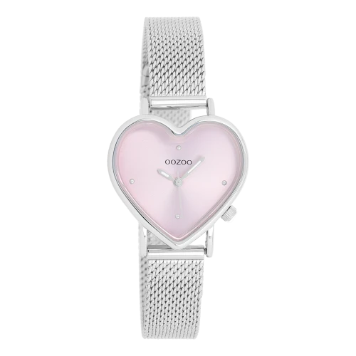 OOZOO Timepieces με Μεταλλικό Μπρασελέ σε Ασημί Τόνο C11414