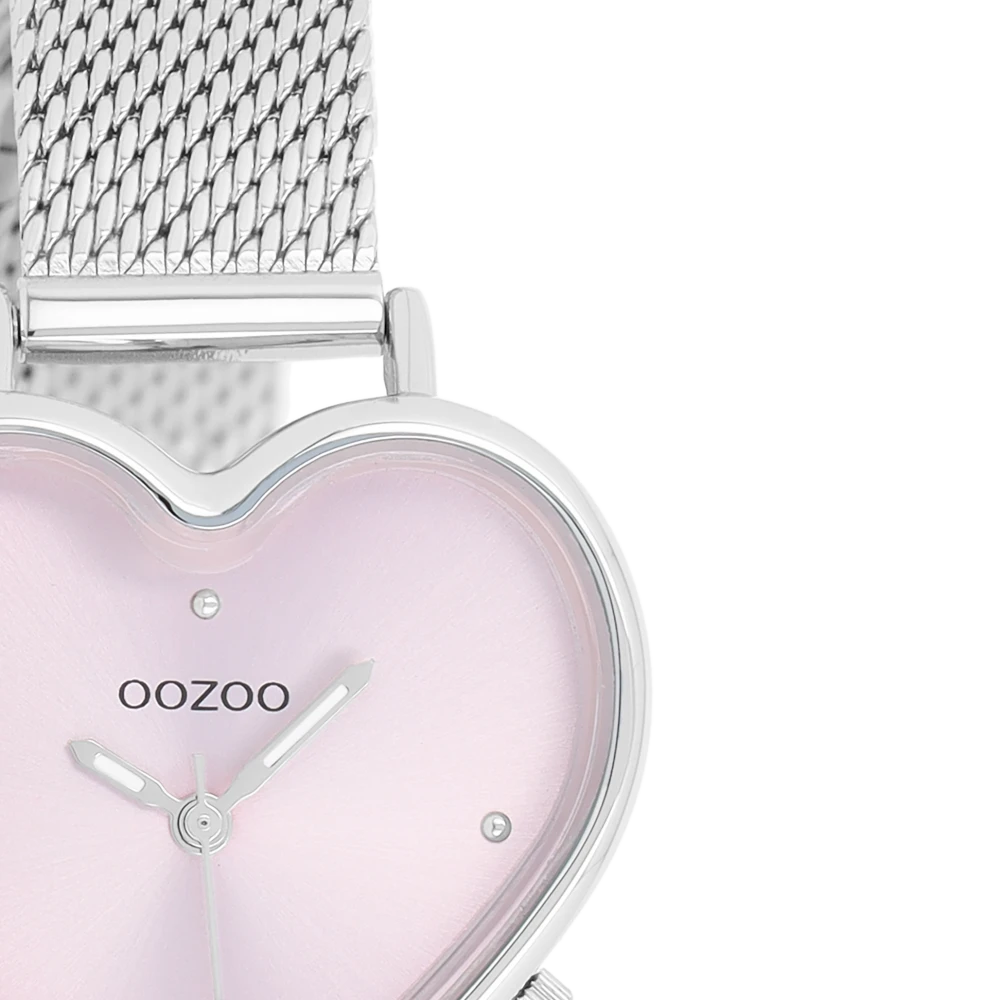 OOZOO Timepieces με Μεταλλικό Μπρασελέ σε Ασημί Τόνο C11414