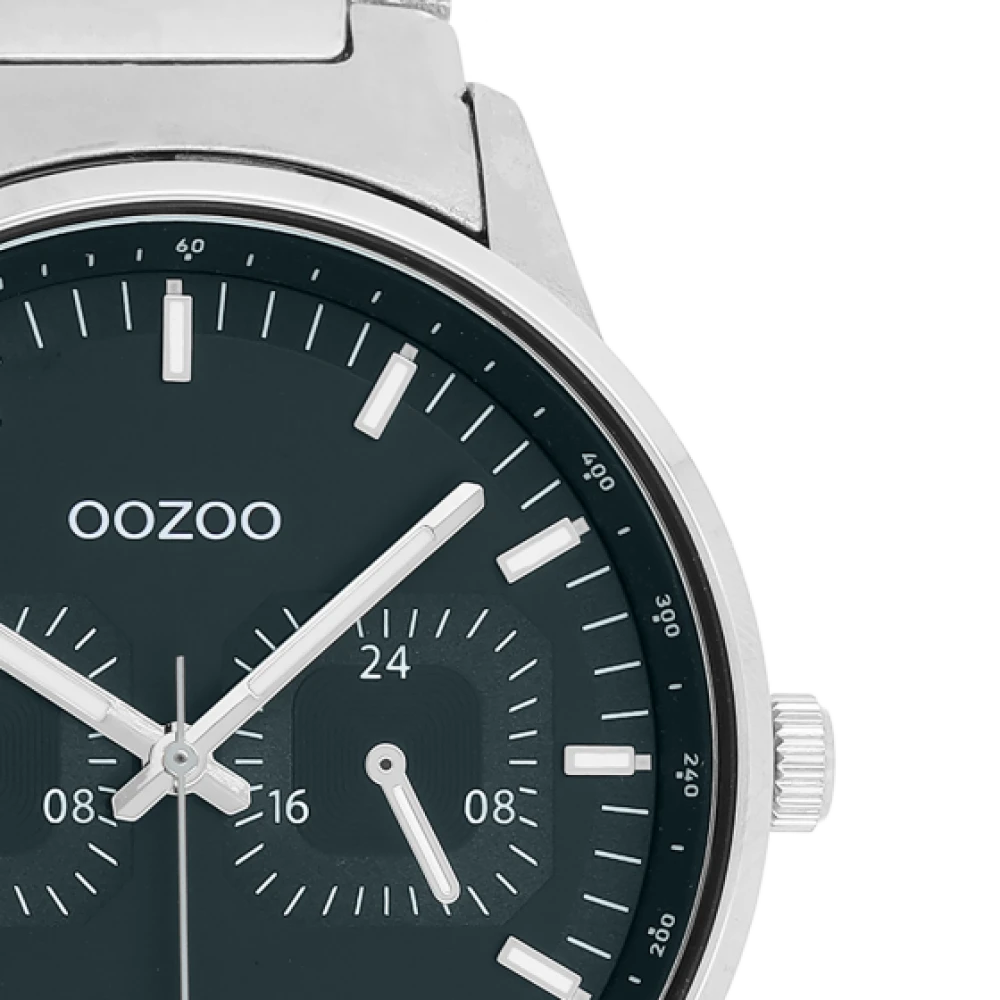 OOZOO Timepieces με Μεταλλικό Μπρασελέ σε Ασημί Τόνο C11621