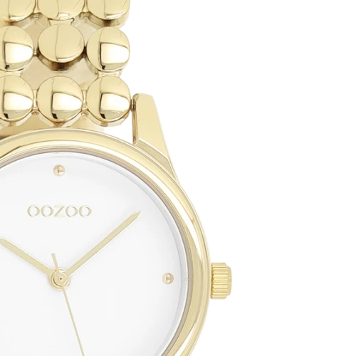 OOZOO Timepieces Με Μεταλλικό Μπρασελέ σε Χρυσό Τόνο C11631