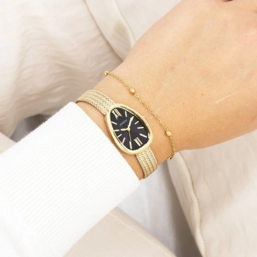 OOZOO Timepieces με Μεταλλικό Μπρασελέ σε Χρυσό Τόνο C11643