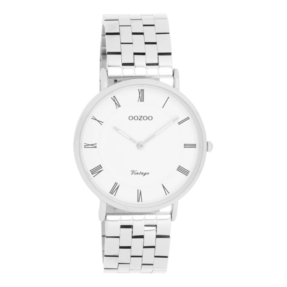 OOZOO Timepieces με Μεταλλικό Μπρασελέ σε Ασημί Τόνο C20365