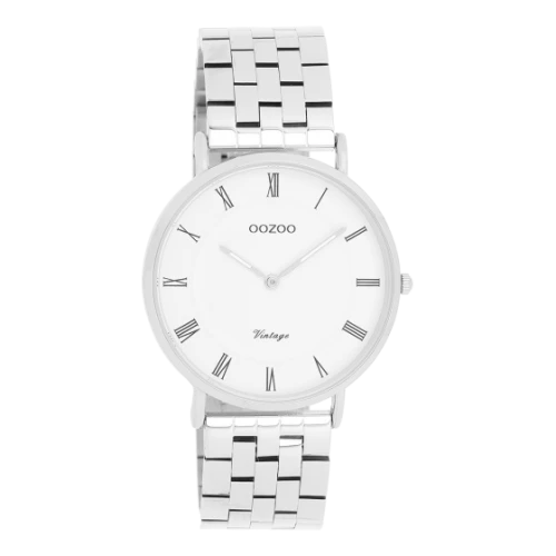 OOZOO Timepieces με Μεταλλικό Μπρασελέ σε Ασημί Τόνο C20365