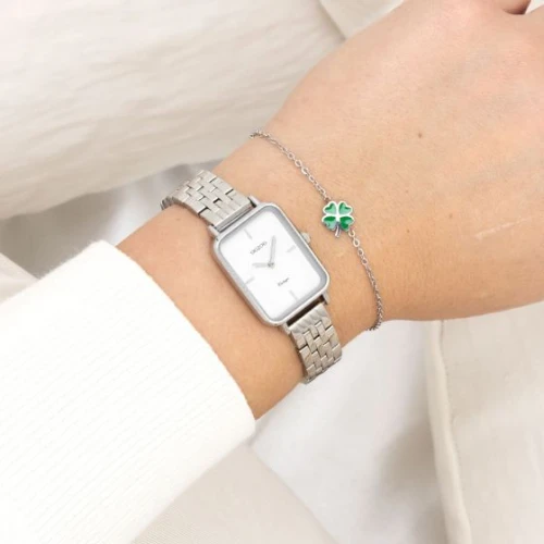 OOZOO Vintage με Μεταλλικό Μπρασελέ σε Ασημί Τόνο C20416