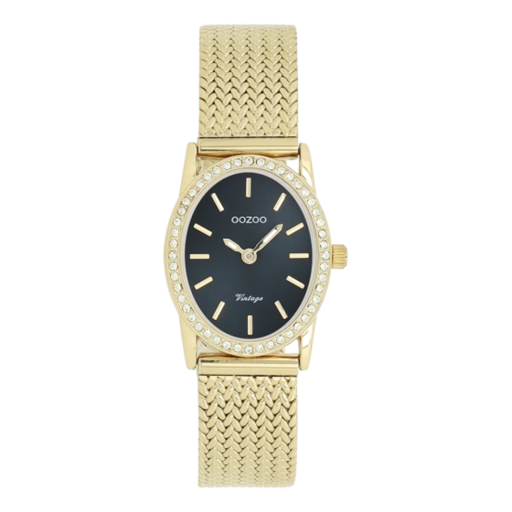 OOZOO Vintage με Μεταλλικό Μπρασελέ σε Χρυσό Τόνο με Ζιργκόν C20434