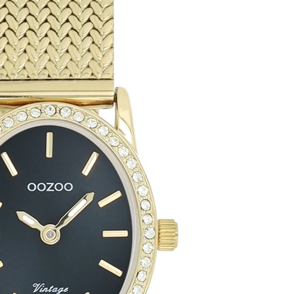 OOZOO Vintage με Μεταλλικό Μπρασελέ σε Χρυσό Τόνο με Ζιργκόν C20434