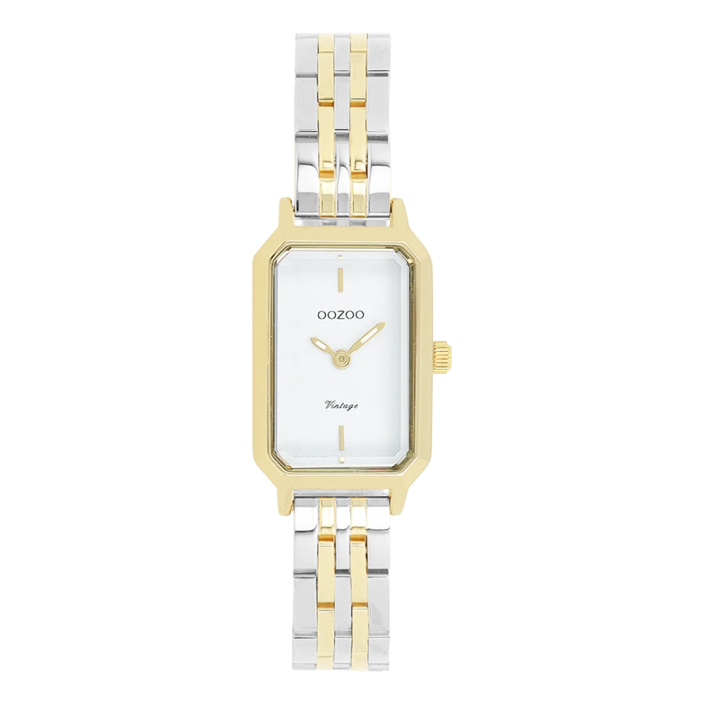 OOZOO Timepieces Vintage με Μπρασελέ Δύο Τόνων από Ανοξείδωτο Ατσάλι C20454