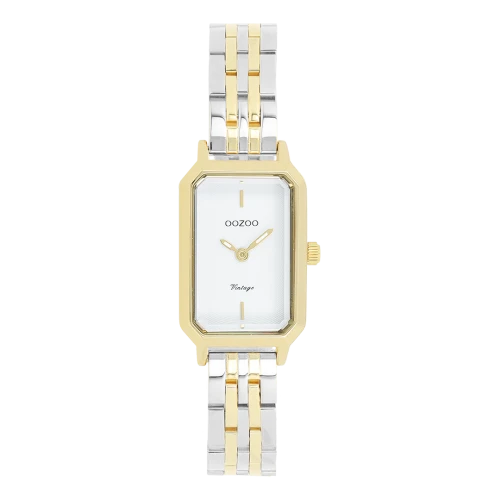 OOZOO Timepieces Vintage με Μπρασελέ Δύο Τόνων από Ανοξείδωτο Ατσάλι C20454