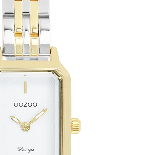 OOZOO Timepieces Vintage με Μπρασελέ Δύο Τόνων από Ανοξείδωτο Ατσάλι C20454