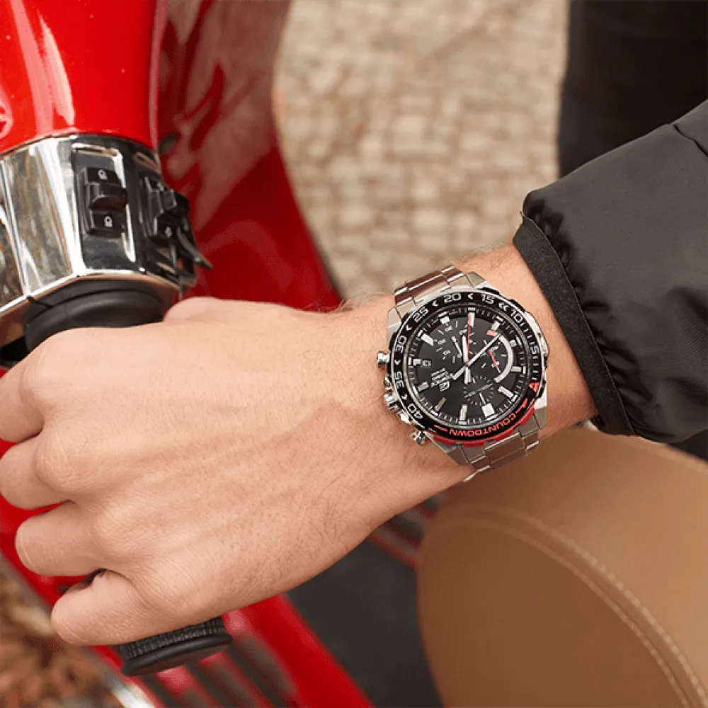 CASIO Edifice Chronograph Silver Stainless Steel Bracelet EFR-566DB-1AVUEF CASIO Edifice Chronograph Silver Stainless Steel Bracelet EFR-566DB-1AVUEF