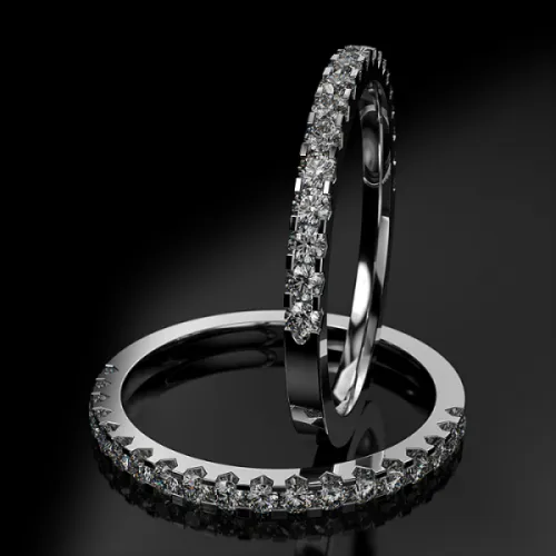 18K Μονόπετρο Δαxτυλίδι Αρραβώνων με Διαμάντια ETH012