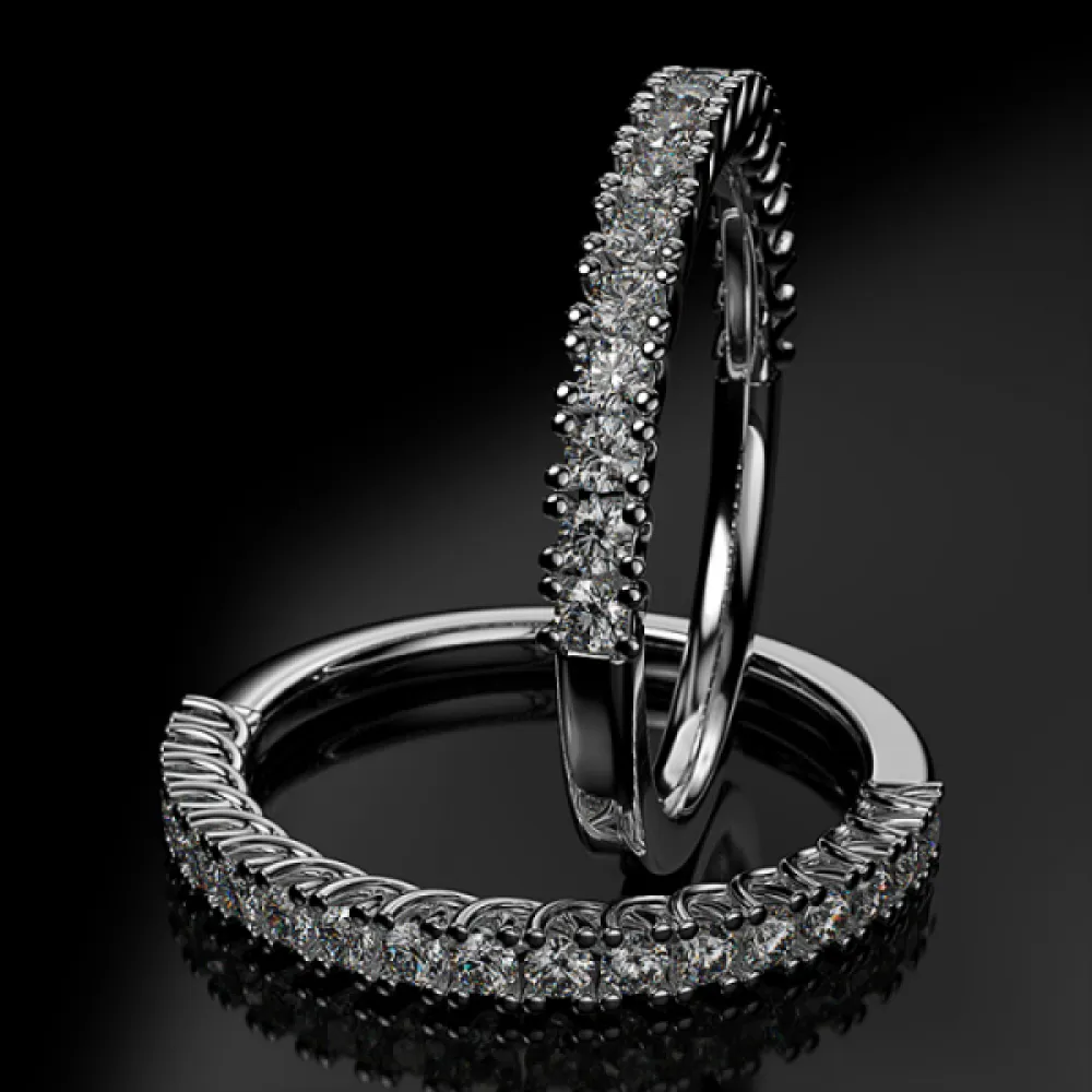 18K Μονόπετρο Δαxτυλίδι Αρραβώνων με Διαμάντια ETH05