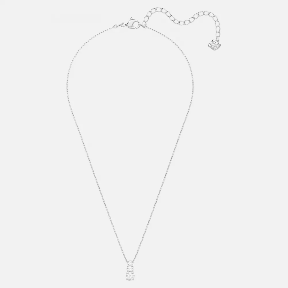 SWAROVSKI Attract Trilogy Round Pendant White Rhodium Plated 5414970