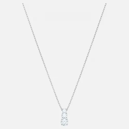 SWAROVSKI Attract Trilogy Round Pendant White Rhodium Plated 5414970