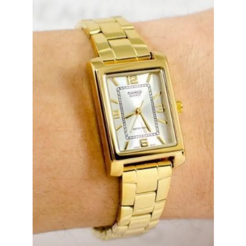 CASIO Collection Gold Stainless Steel Bracelet LTP-1234PG-7AEG