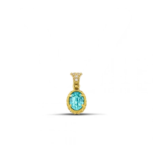 DIMITRIOS EXCLUSIVE Οβάλ Μενταγιόν με Swarovski Κρύσταλλο M162-A