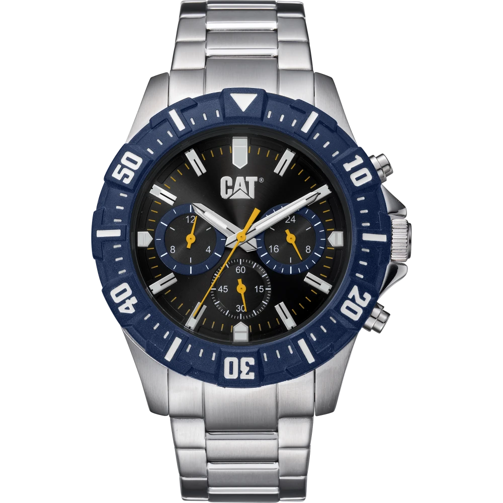 CATERPILLAR Moto Silver Stainless Steel Multifunction PZ14911626