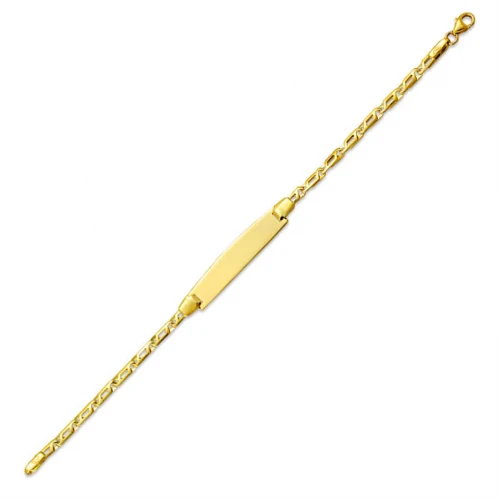 9K Χρυσό Bραχιόλι Ταυτότητα T151203VR