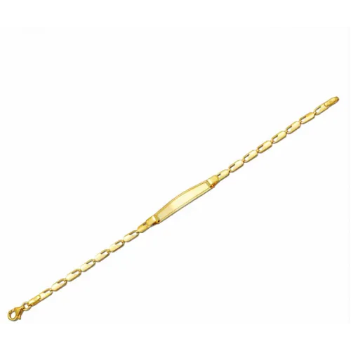 14K Χρυσό Bραχιόλι Ταυτότητα T2-1112