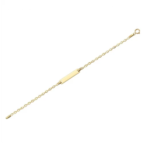 14K Χρυσό Bραχιόλι Παιδική Ταυτότητα T4-4103K