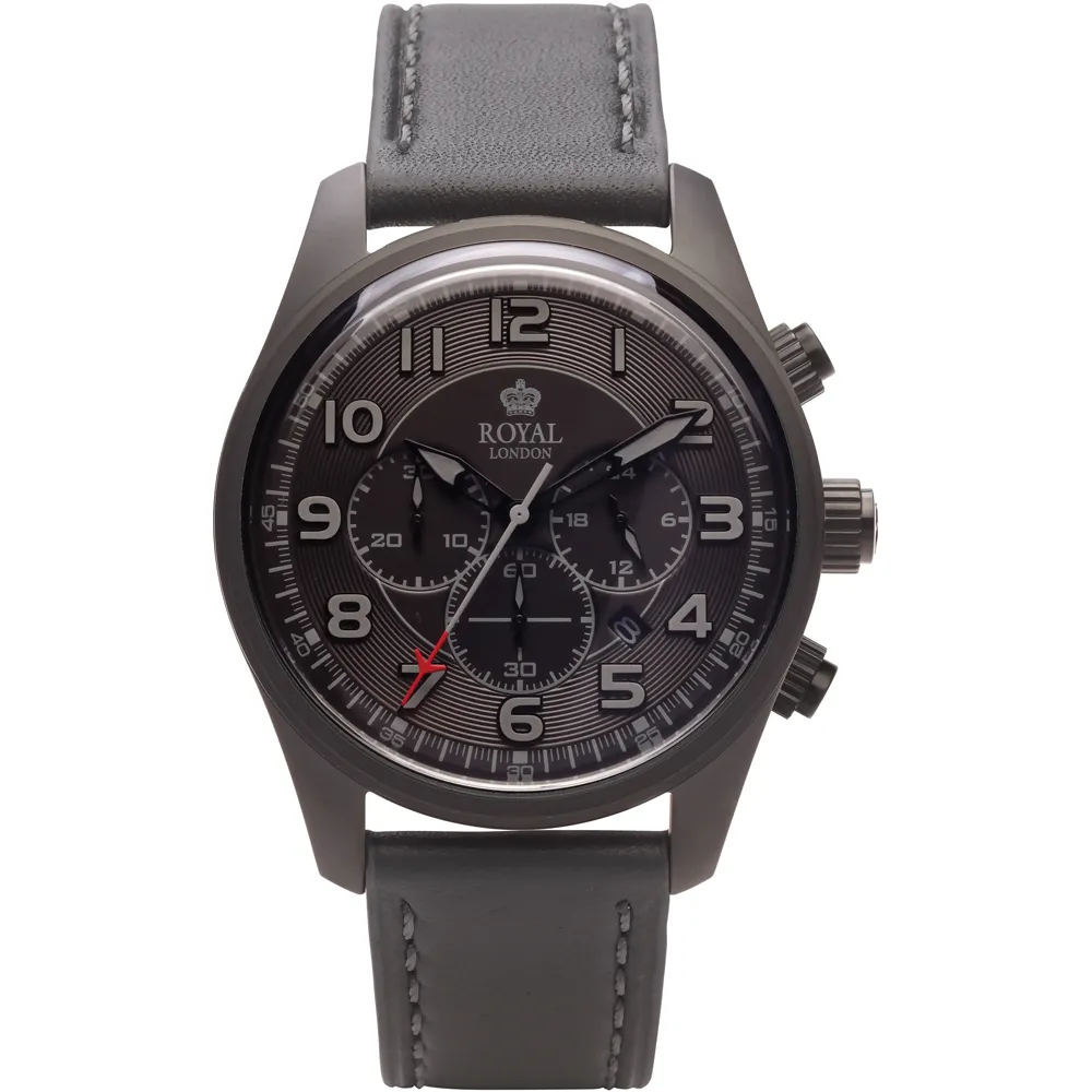ROYAL LONDON Urban Grey Leather Chronograph 41360-05