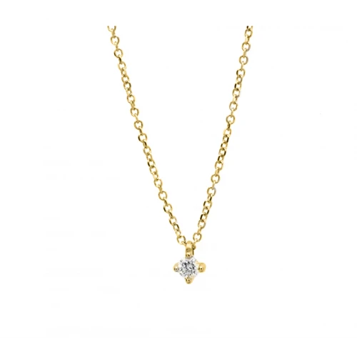 14K Χρυσό Κολιέ Με Διαμάντι XK4774DO